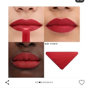 Prada Hyper Matte R28 Lipstick in Bold Red Mini Size In Box